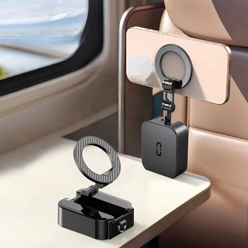 Rotatable Magnetic Phone Holder Foldable Phone Stand Pocket-Sized Car Phone Holder Travel