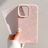 INS Корея Розовый Цветочный Чехол для Телефона Для iPhone 17 16 15 14 13 12 11 Pro Max 16 Plus 17 Air Ударопрочный Конфетный Мягкий Бампер Чехлы Обложка