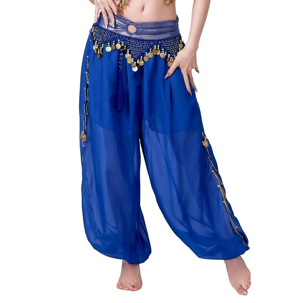 Sequin Belly Dance Pants Tassel Bloomers Fashion Loose Pants  Dance