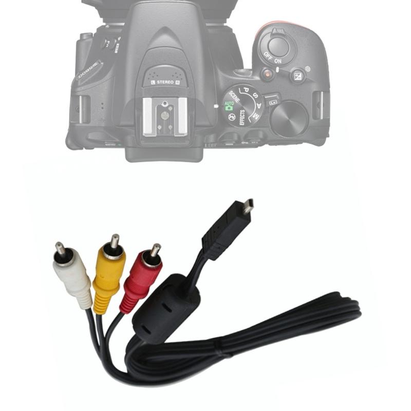 EG-CP16 For  D3200 D5200 D5300 P520 D7200 D3200 V1 AV Video Cable Stereo D7100 SLR Camera Audio Video Cable