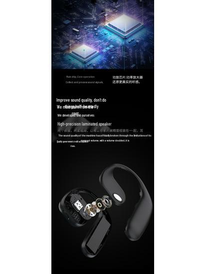 Беспроводные Bluetooth-наушники M35 с открытым ухом и воздушной проводимостью для спорта и бега со стереозвуком 5.3.