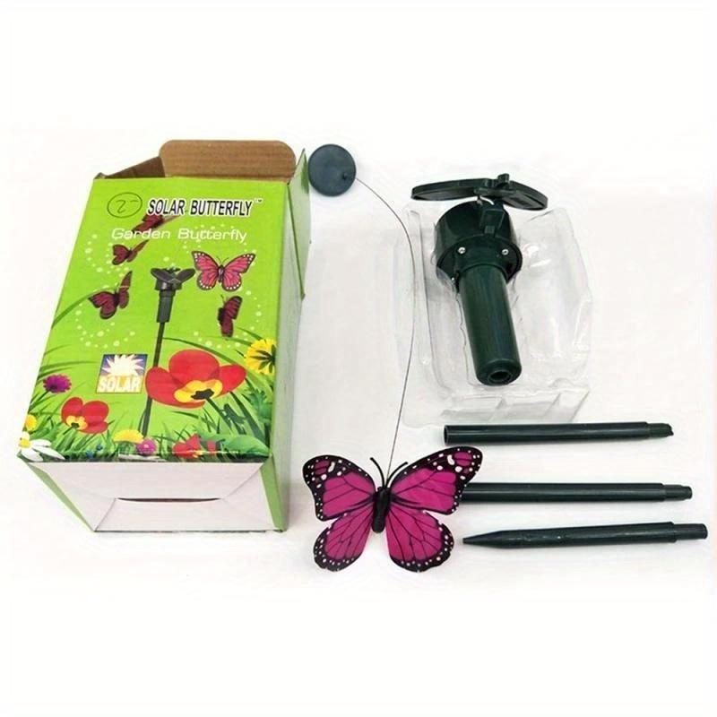 Garden Decoration Solar Powered Dancing Fluttering Butterflies Flying Humming Bird Garden Yard Outdoor Home Decoration Farmland