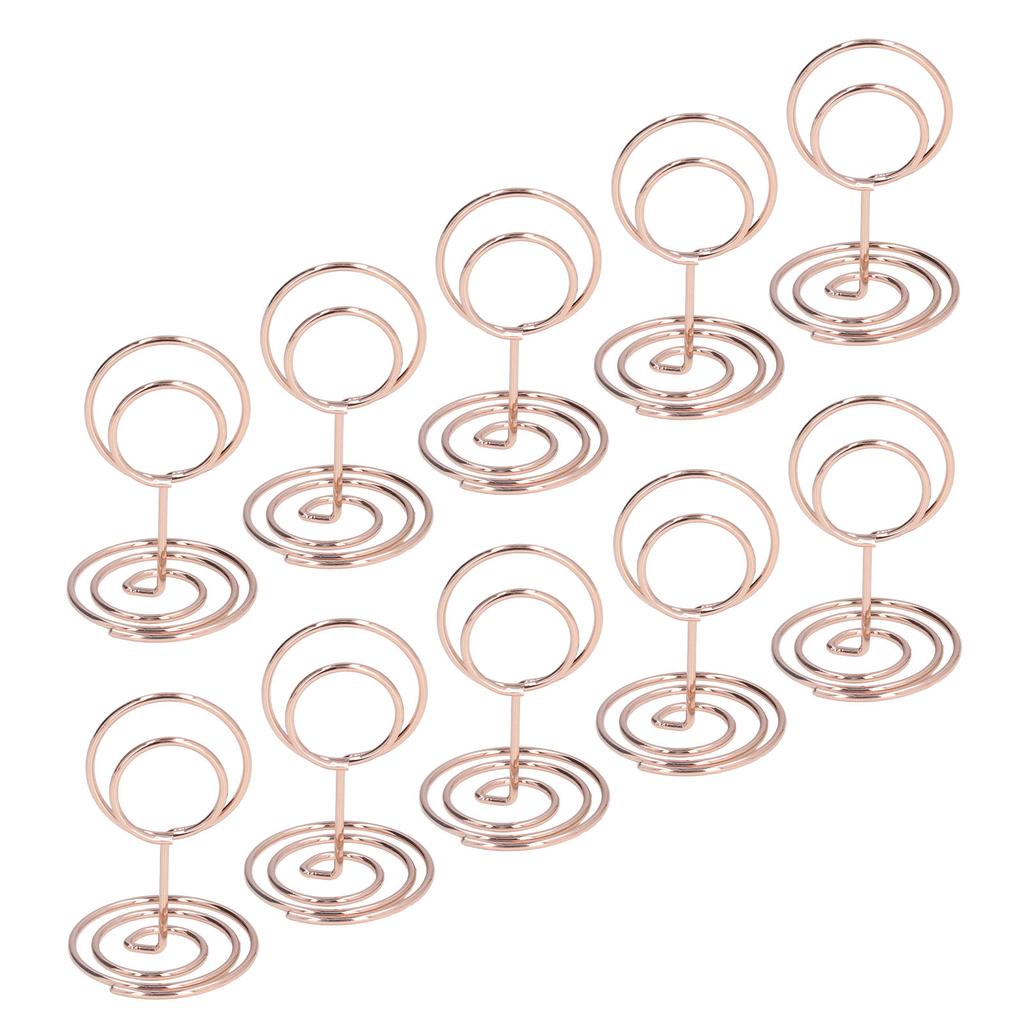 10pcs Table Number Holder Convenient Practical Round Base     Stable Elegant   Home Decoration