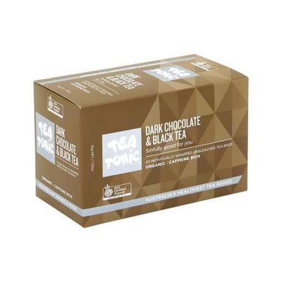 Чайный тоник Органический темный шоколад и черный чай x 20 чайных пакетиков