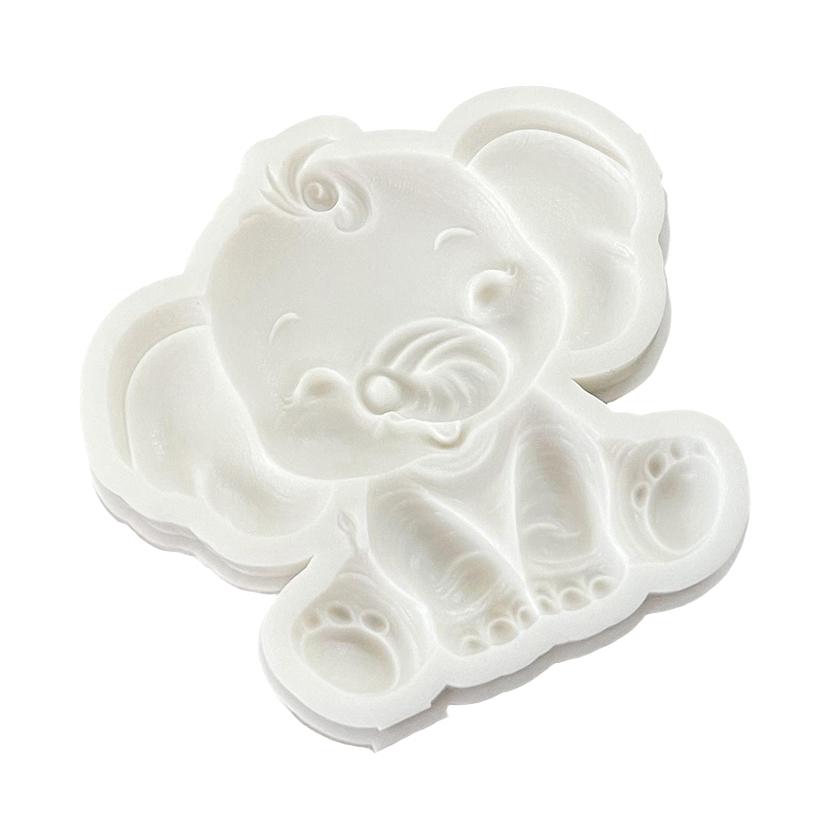 Силиконовая форма для сахарной мастики, шоколада, кексов, выпечки, помадки, инструменты для украшения торта, слоненок