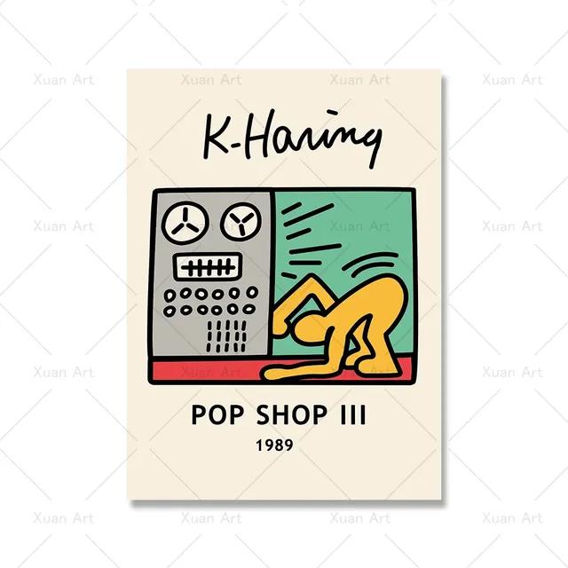 Современная абстрактная эстетика настенное искусство ретро поп фигурка HD масло на холсте постер печать для дома спальня гостиная декор подарок без рамки