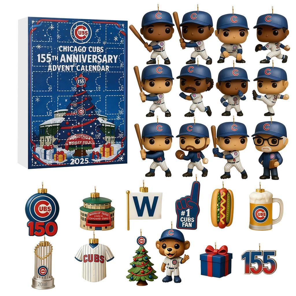 Chicago Cubs Mascot Acrylic Christmas Tree Ornament With Figurines For Holiday Decor And Gift Giving