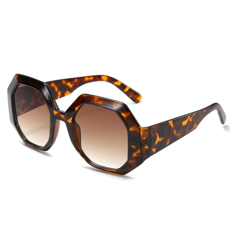 Овальные солнцезащитные очки, персонализированные многоугольные контрастные очки, уличные солнцезащитные очки