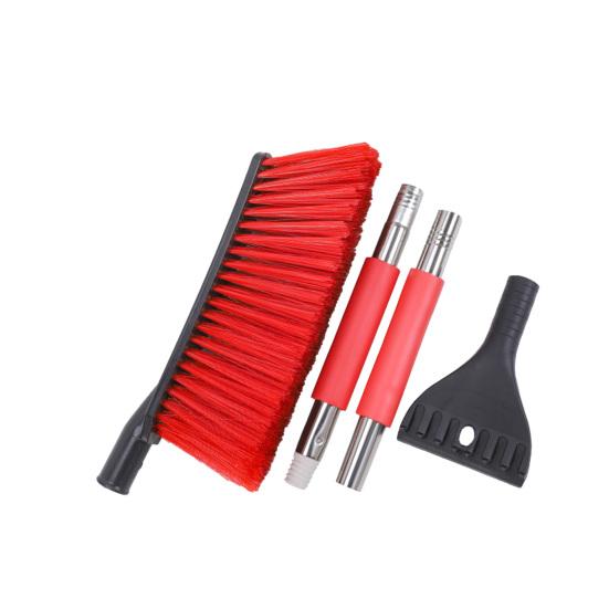 2 In 1 Snow Scraper with Large Brush Head Extendable Ice Scraper Snow Brush Portable Auto Scraper Snow Brush
