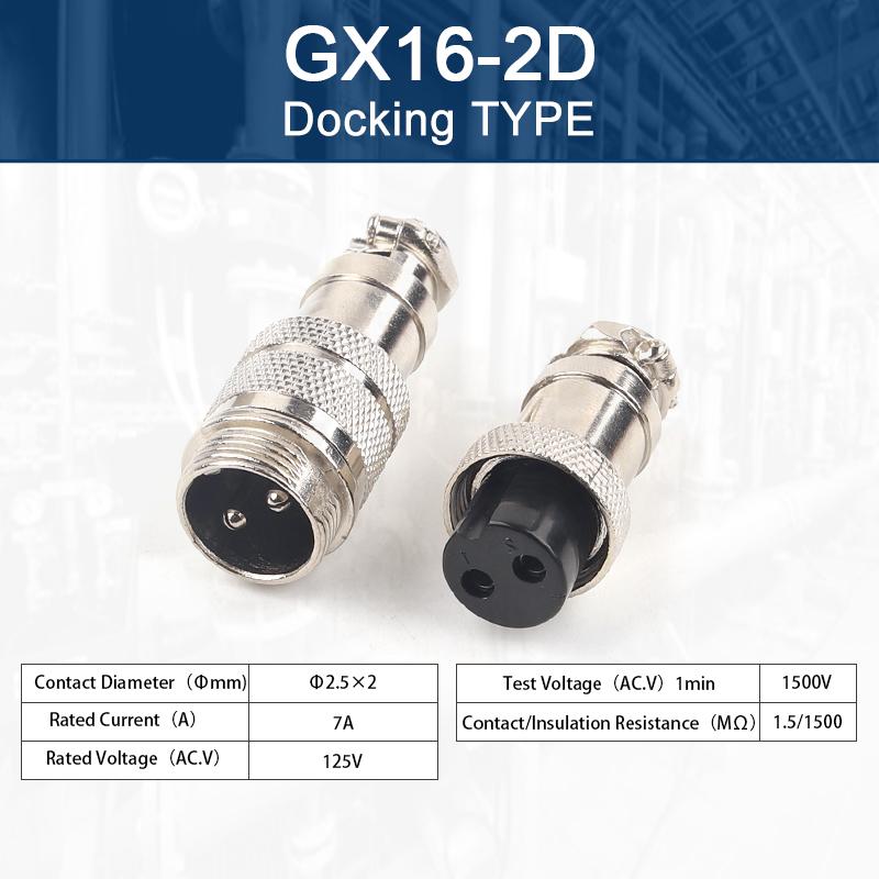 1PCS GX16 2/3/4/5/6/7/8/9/10 Pin Male Female Docking Aviation Plug Socket Circular Connectors Cable butt joint push-in Port Plug Connectors 4