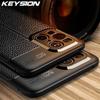KEYSION Противоударный чехол для OPPO Find X3 Pro 5G, роскошная кожаная текстура, мягкая силиконовая задняя крышка для телефона Find X3 Lite X3 Neo