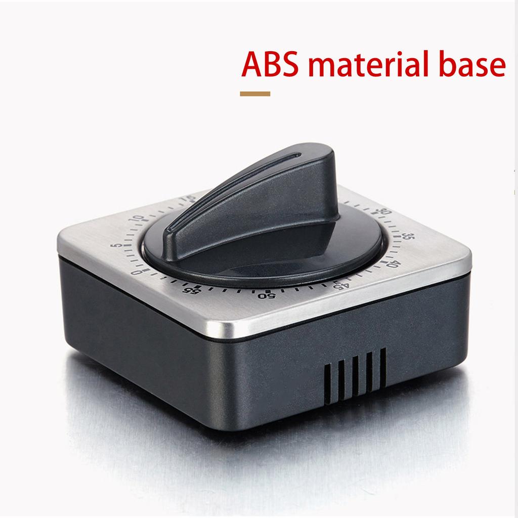 Кухонный таймер обратного отсчета, магнитный, 60 минут, механический таймер из нержавеющей стали для домашней выпечки, духовки