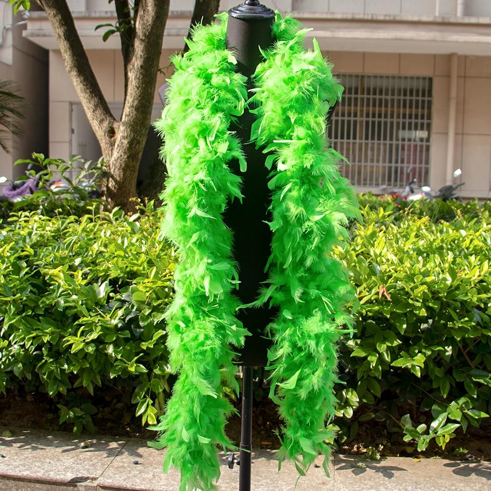 DIY 2M Индейка Перьевое Боа 38г-90г Перья Марабу Боа Окрашенные Цвета для Свадебного Шарфа Шарфа Декор Поделки Аксессуары для Костюмов