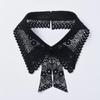 Fashion Lace White Fake Collar Women Detachable Collars for Women Black Lapel False Collars Woman Tie Clothes Accessories