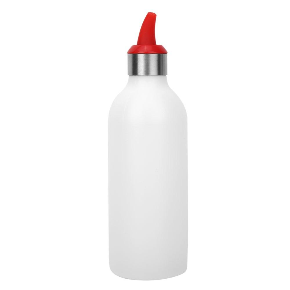 2Pcs 450ml Capacity Squeeze Bottle Red/Blue/Green Seasoning Bottle For BBQ Sauce