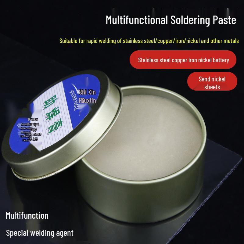 Желтая безотмывочная паяльная паста и проволока: Бескислотный, безгалогенный, сильный флюс для нержавеющей стали