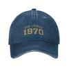 The Legend Vintage Dad Hat Baseball Cap Unisex Breathable Lightweight Sports Cap Adjustable Strap Hand Wash Slight Str