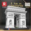 Non-Toxic 3381Pcs Arc De Triomphe Model Building Blocks Paris Landmark Building Bricks Desktop Decoration Diy Toys For Kids Holiday Gifts