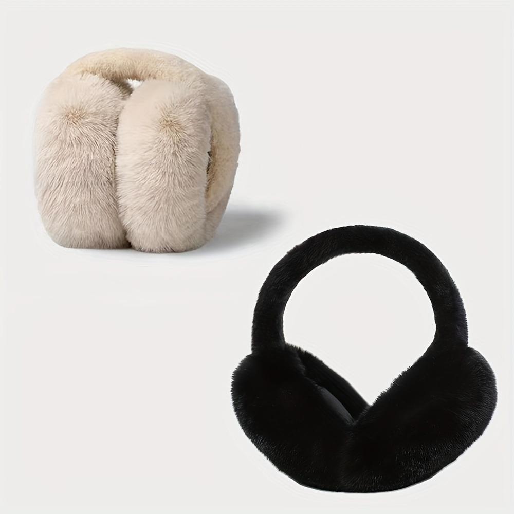 Осенние и зимние теплые однотонные складные плюшевые наушники Burger для мужчин и женщин с одинаковыми плюшевыми теплыми защитными наушниками от замерзания