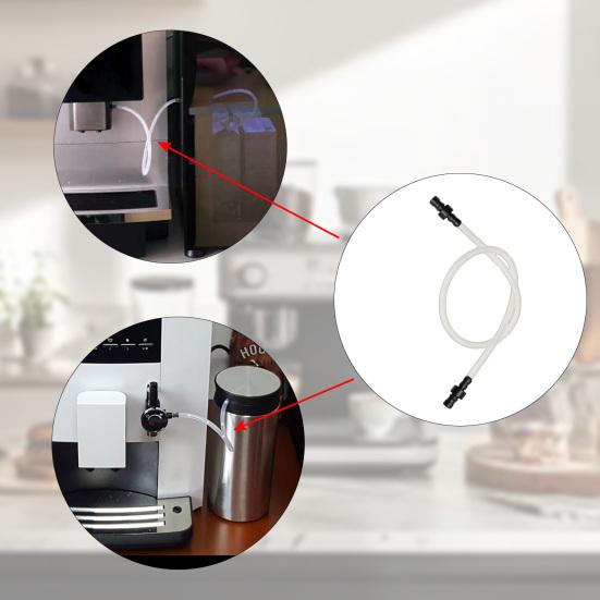 Запасной шланг для кофемашины Jura Impressa Easy с насадками для мелкодисперсной пены, 4 силиконовых трубки с 8 коннекторами, гладкая трубка для подачи молока для кофе