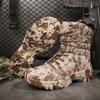Men Boots Camouflage Shoes High Top Hiking Durable Anti-Slip Outdoor Climbing Trekking Shoes