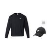 Nike Коллекция Спортивная Жизнь NK CLUB FT Свитшот Оверсайз с Круглым Вырезом Мужской Черный HJ1820-010