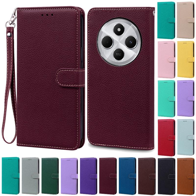 For Poco C75 Case Luxury Leather Flip Wallet Case For Poco C75 Case Xiaomi Poco C75 C 75 Case Silicone Book Cover Coque Fundas