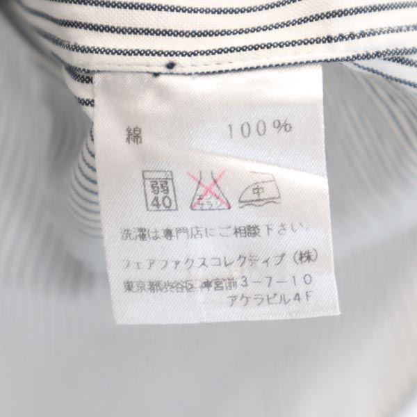 Psycho Bunny Сделано в Японии Рубашка с длинным рукавом на пуговицах в полоску Мужская Б/У