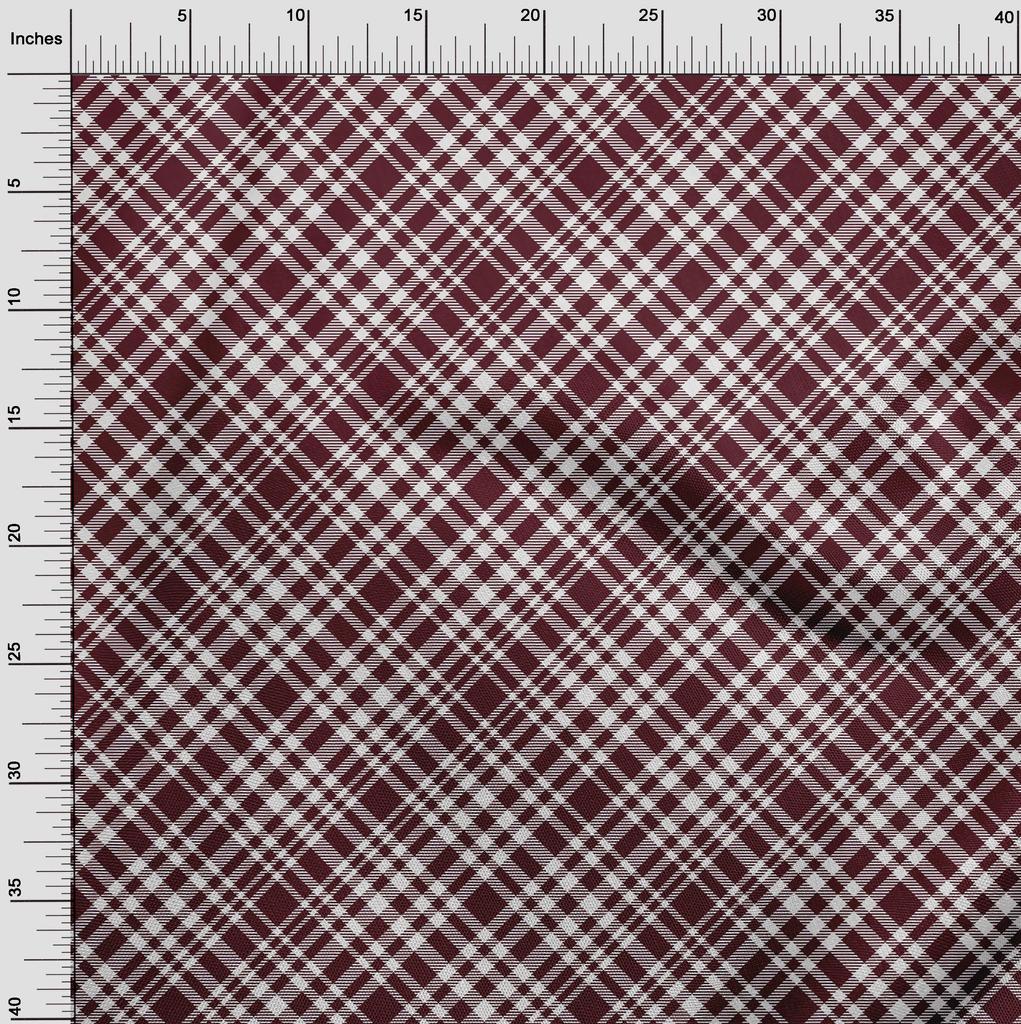 oneOone Хлопок Flex шоколадно-коричневая ткань клетчатый материал для платья ткань с принтом по ярдам 40 дюймов