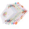 10pcs Womens Vintage Floral Print Cotton Handkerchief Pocket Hanky Bulk Set