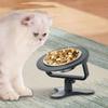 Adjustable Height Pet Food Bowls Single Metal Stand Feeder Bowl Holder Elevated Dog Bowl  Water