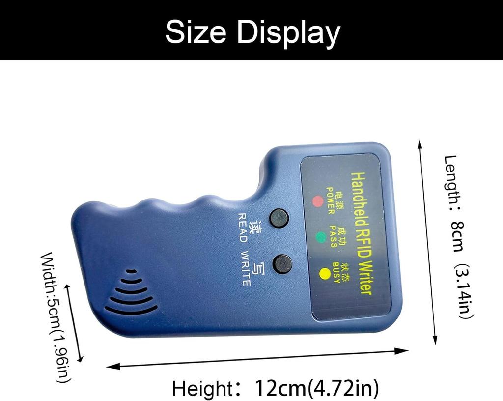 Ручной RFID-дупликатор/копировщик 125 кГц, программатор/считыватель ID-карт + Ключи + Считыватель карт доступа на брелоке