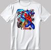 The Spider Man Poster Short Sleeve White-Black Men's / Women's T Shirt N136