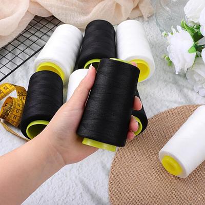 Катушка для DIY конусов 402 Швейная нить 3000 ярдов Черный Белый Полиэфирная нить Джинсовая нить Бытовая