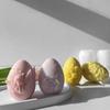 Easter Egg Silicone Candle Mold Aromatherapy Plaster DIY Craft Candles Making Tools Ornaments Embossed Flower Egg Mold