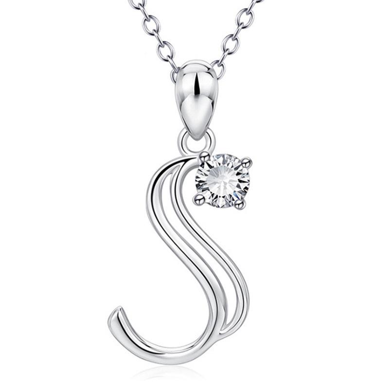 Ожерелье с подвеской Weiya Wish Diamond Alphabet — модное и стильное
