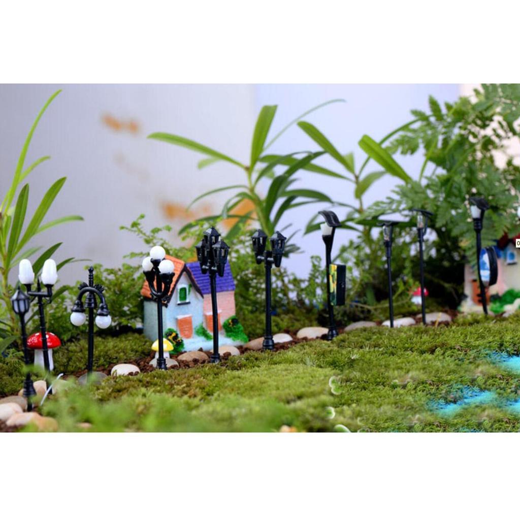 10 шт. светодиодных уличных фонарей для железной дороги, калибр 1100 HO, яркие и энергоэффективные