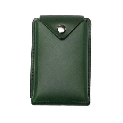 Тонкий чехол для карт Buttero Leather Edition, сделано в Японии, зеленый [Abrasas]