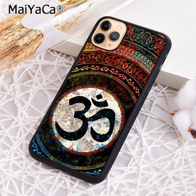 Символ Аум Ом Намасте цветочный дзен йога Чехол для телефона для iPhone 17 Air 16 16e 15 plus 11 12 13 14 pro max coque