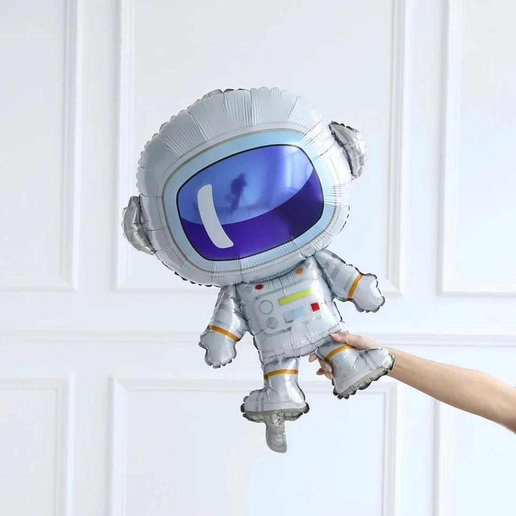 Outer Space Theme Party Astronaut Rocket Number Foil Balloons Boy Birthday Party Decorations Kids Baby Shower Supplies
