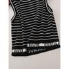 Stripes Knitting Camisole Women's Summer 2025 New Arrival Slimming Belly-Covering Inner Bottoming Top Women