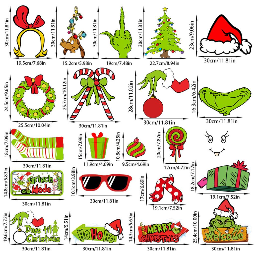 Christmas Decorations: Adult Children's Photo Frame Props Party Supplies