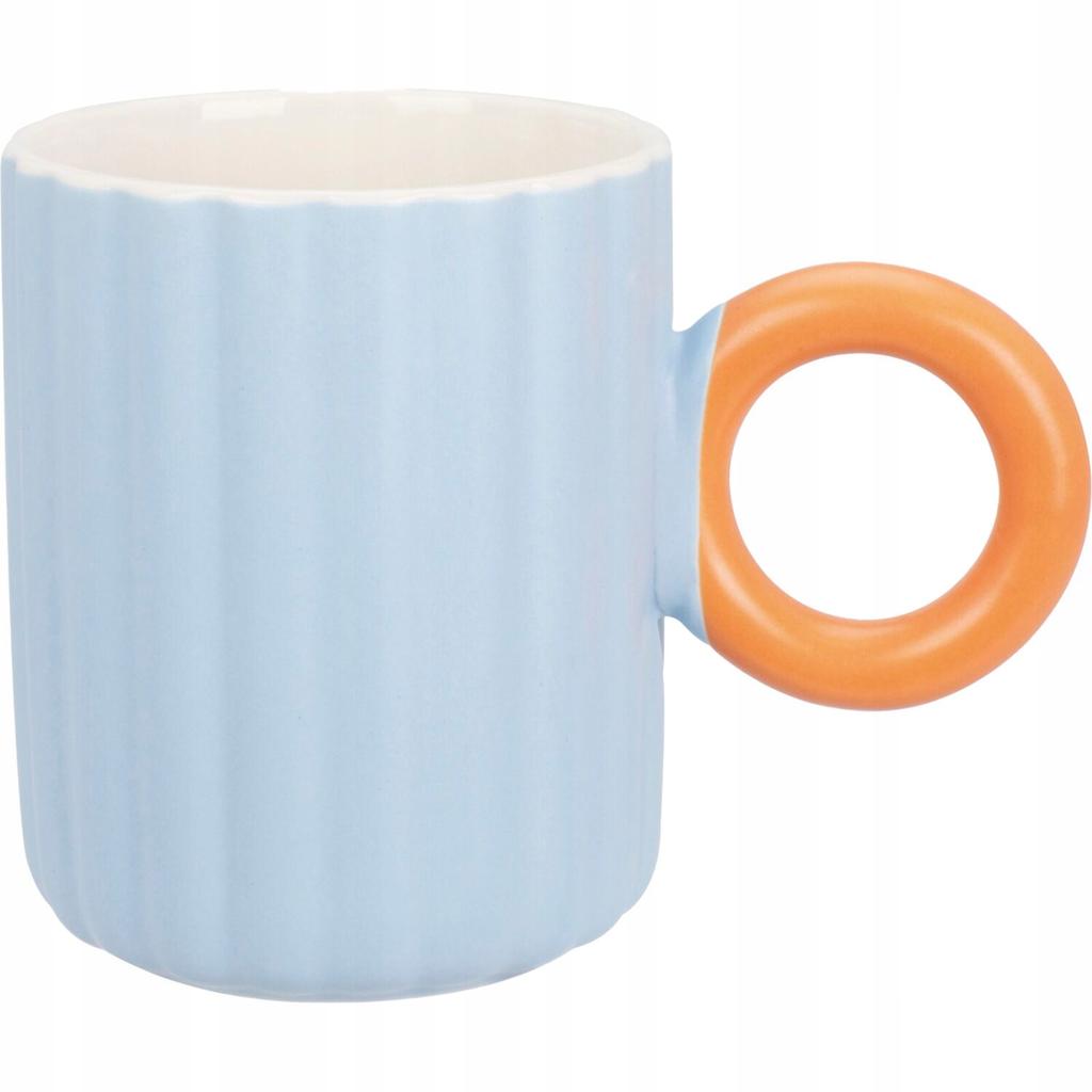 Kubek porcelanowy pastelowy z uchem 370ml 1szt