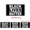 Прочный черный флаг 'Black Lives Matter' размером 3x5 футов с яркими цветами для использования на улице и в помещении