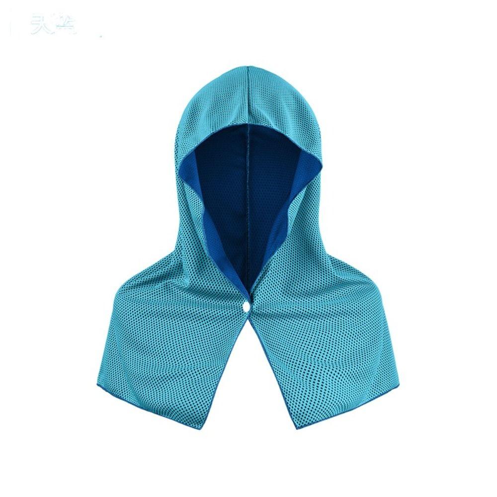 Дышащая U-образная толстовка с капюшоном для пляжа UPF50+, приятное для кожи охлаждающее полотенце для лета