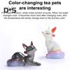 Tea Pet Color Changing Fox Resin Handcrafted Lucky Feng Shui Decoration with Hot Water Good Luck Symbol Teatable Teahouse Ornament