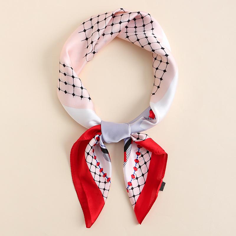 2024 New 70 CM Silk Shirt Decoration Small Square Scarf Fashionable And Versatile Commuting Scarf Neck Protection Scarf