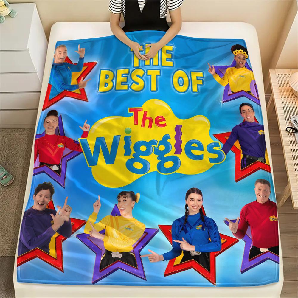 The Wiggles Print Flannel Blanket,High quality Comfortable for All Seasons,Home Decor,Warmth and Comfort,Perfect for Christmas Gifts