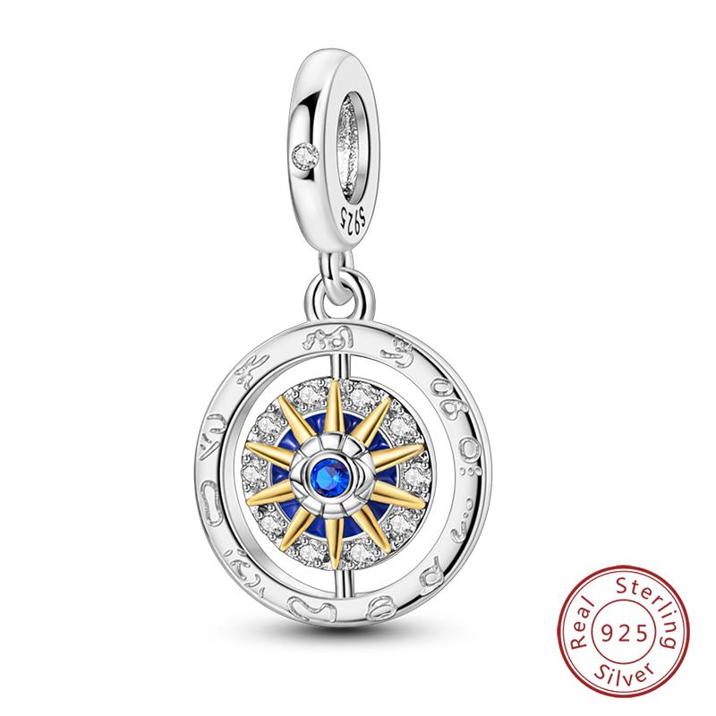 100% Медь Синий Кристалл Дерево Жизни Ангел Звезда Луна Подвески Шармы Подходят для Оригинальных Браслетов Qikaola DIY Ювелирные Изделия