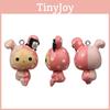 Home Chis Sweet Animal Figures Resin Toy For Keychain Making And Craft Projects